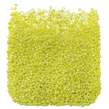 Margele nisip rotunde galben perlat 2mm 60g
