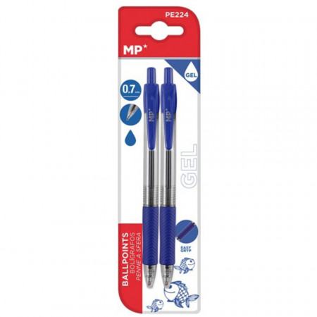 Pix gel mina albastra 0,7mm 2/set MP PE224
