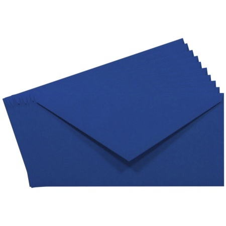 Plic albastru cu clapeta gumata 11x22cm 80g 25/set DL P2058