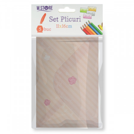 Plic hartie imprimat model 4 16x11cm 5/set 079067/068/069/072