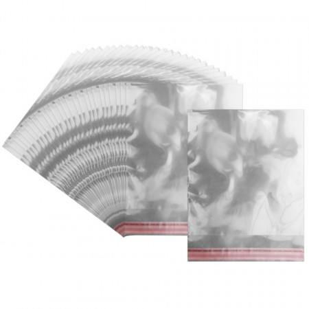 Punga transparenta cu clapeta adeziva 7x10/14cm 100/set