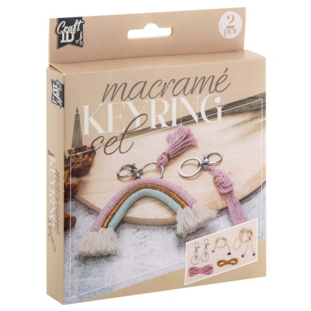 Set breloc macrame 3x9cm-6x10cm 2/set model-2 Creative Craft CR1729/GE