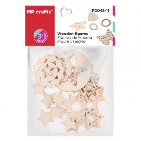 Steluta placaj cu decupaj forme si marimi diverse 19/set MP PD048-11