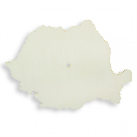Suport placaj pentru ceas model harta Romaniei 21,5x30x0,4cm