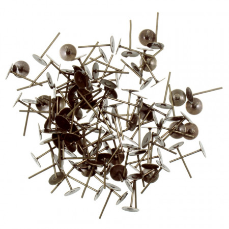 Baza cercei bronz platou 6mm 12g (120buc)