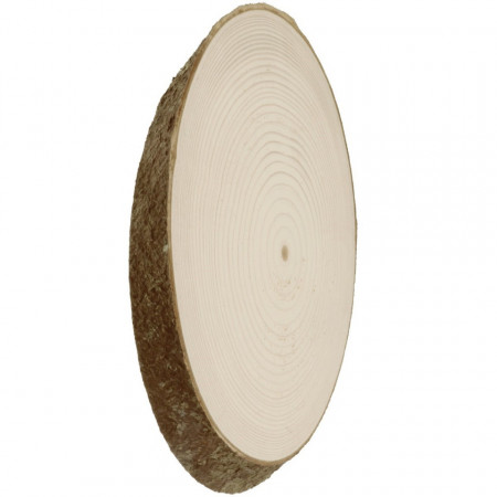 Blat cu scoarta brad oval 23,5x14,5x2cm