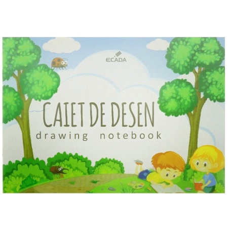 Caiet pentru desen 17x24x0,25cm 80g 16 file Ecada 29307