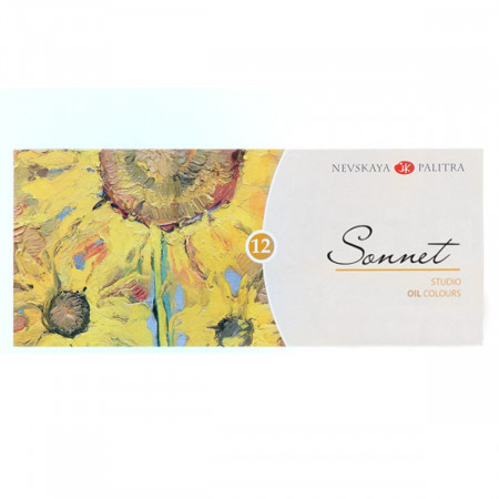 Culoare ulei ruseasca Sonnet 12 culori x 10ml/set Nevskaya Palitra 2641099