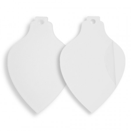 Glob forma conica plexiglas transparent cu gaura 10x6,7cm 2/set
