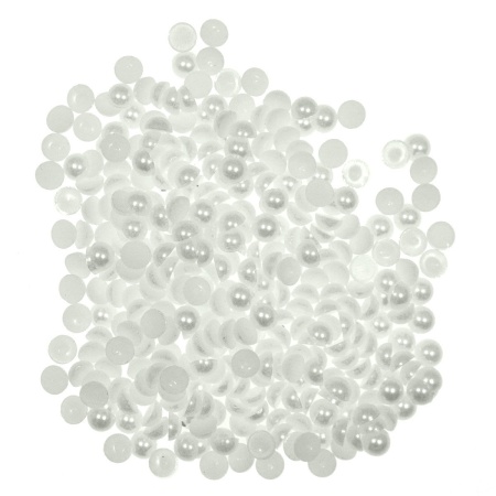 Jumatati perla plastic ivoar deschis 6mm 20g