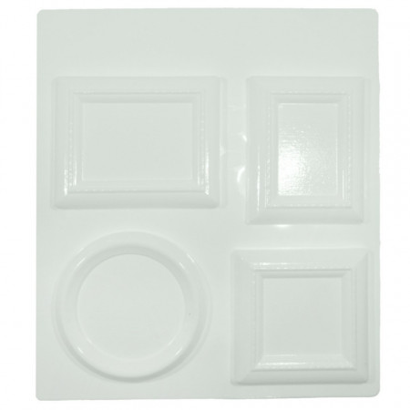 Matrita plastic 4 rame 2 dreptunghiulare, 1 patrata, 1 rotunda 115