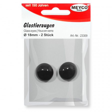 Ochisori rotunzi sticla 1,8cm 2/set Meyco 23309