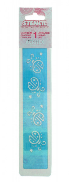 Sablon plastic buburuze-2 3x16cm Acrilex 30007