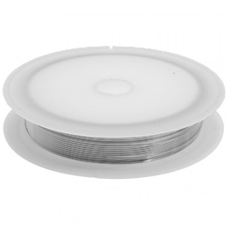 Sarma de modelaj argintie 0,6mm x 5m/rola