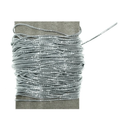 Snur elastic argintiu 0,6mm x 10m