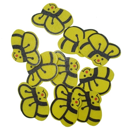 Albina lemn in zbor cu adeziv 3,5cm 10/set