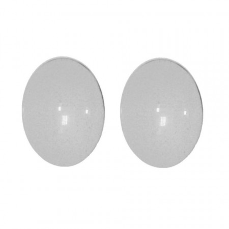 Cabochon sticla oval transparent 35x45x9mm 2/set