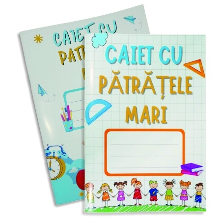 Caiet matematica cu patratele mari si foaie velina modele diverse A5 70g 48 file TACAIPTR