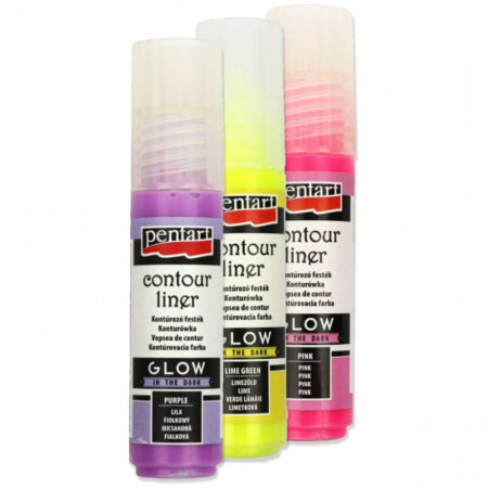 Contur liner fosforescent 20ml Pentart 1749-