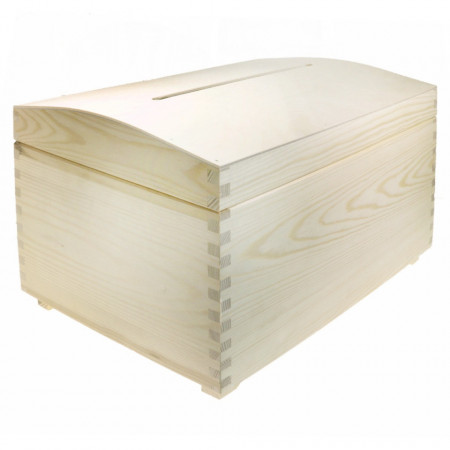 Cutie lemn cufar pentru bani 35x25x23cm PK350o