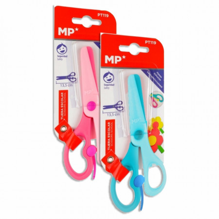 Foarfeca plastic 13,5cm cu retur MP PT119