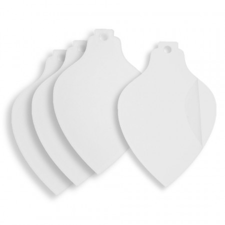 Glob forma conica plexiglas transparent cu gaura 6x4cm 4/set