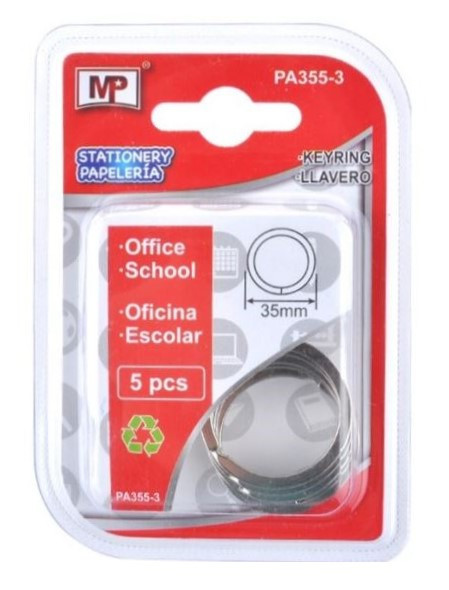 Inel breloc 3,5cm 5/set MP PA355-3