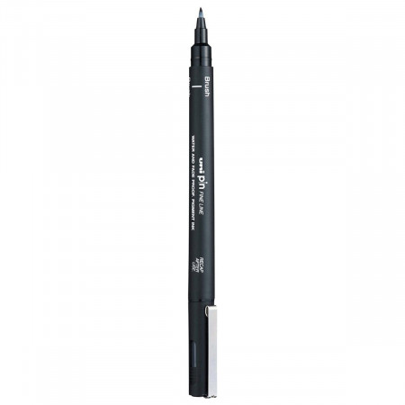 Liner negru pe baza de apa varf pensula Uni PINBR-200S L364