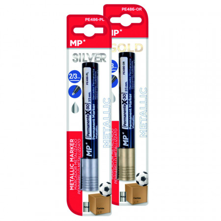 Marker permanent varf de 2-3mm MP PE486-1/PL/OR
