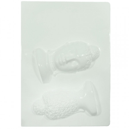Matrita plastic cap Budha fata-spate 11x6,5cm 282