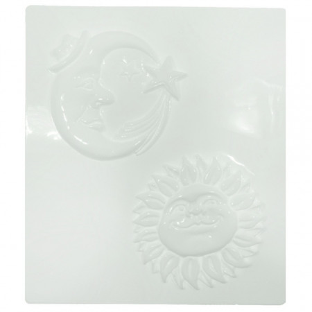 Matrita plastic soare si luna cu stea 058