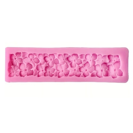 Matrita silicon model dreptunghiular cu flori 17x5x1,2cm 841963