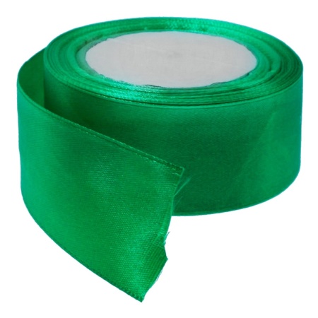 Panglica satinata verde mediu inchis 50mm x 21m/rola