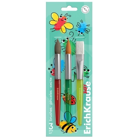 Pensula varf forme diferite 3/set ErichKrause 62036
