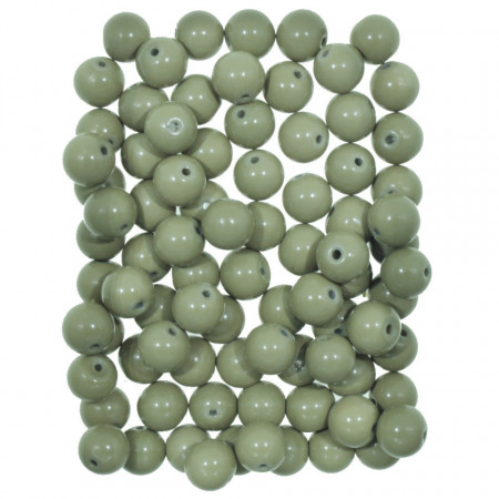 Perla acrilic rotunda kaki 9x10mm 110g