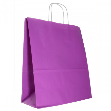 Punga hartie craft mov interior alb maner rasucit 26x12x31cm