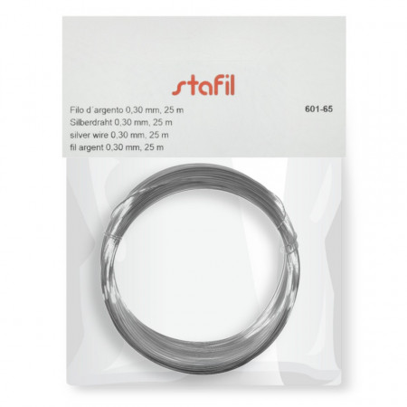Sarma cupru argintat colac 0,3mm x 25m Stafil 601-65