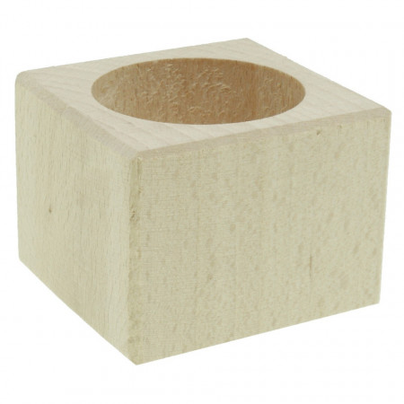 Suport pentru lumanare din lemn 5,5x5,5x4cm LS310N