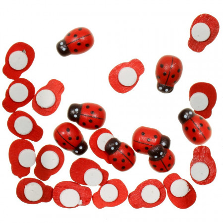 Buburuza lemn cu adeziv 1,3x0,9cm 25/set