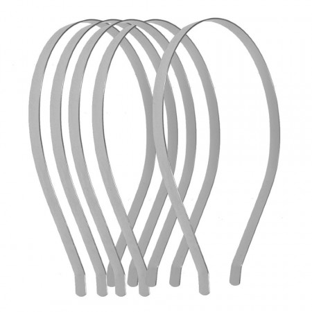 Cordeluta metalica argintie 0,7cm 5/set