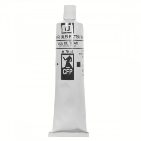 Culoare ulei extrafina alb de titan 70ml Fondul Plastic