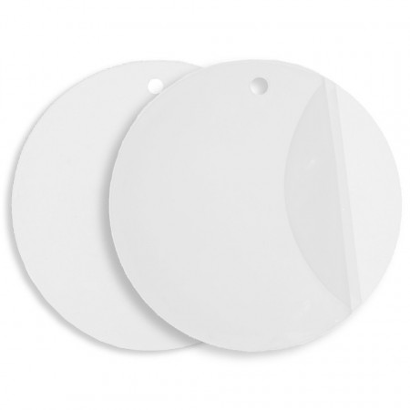 Disc plexiglas transparent cu gaura 12cm 2/set