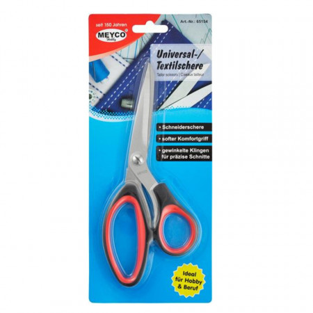 Foarfeca croitorie maner rosu/negru 8,5cm Meyco 65154