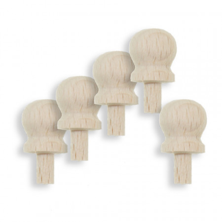 Maner lemn buton pentru sertar 1,8x1,2cm 5/set X51