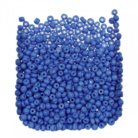 Margele nisip rotunde albastru cer 4mm 60g