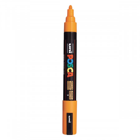 Marker vopsea pe baza de apa varf 1,8-2,5mm Uni Posca pc-5m m863 portocaliu