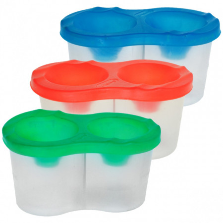 Pahar pictura 2 compartimente capac color LKB1-05/YL99020