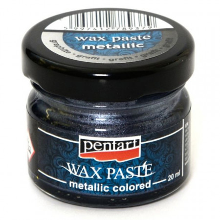 Pasta ceara grafit metalizat 20ml Pentart 26686