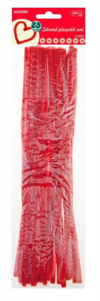 Sarma plusata rosie 6mm x 30cm 25/set Daco AD008R