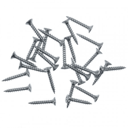 Surub argintiu pentru agatatoare tablou 15x0,5mm 10g/set XS16/1